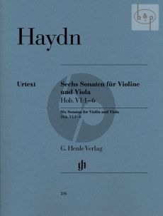 6 Sonaten (Hob.VI:1 - 6) Violine-Viola