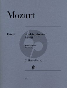 Mozart Quintets Vol.2 (KV 515 - 516 - 406(516b) (Parts) (edited by Ernst Herttrich) (Henle-Urtext)