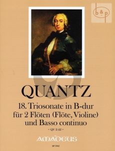 Triosonate B-dur QV 2:42 (2 Flutes[Fl./Vi.]-Bc) (Augsbach-Kostujak)