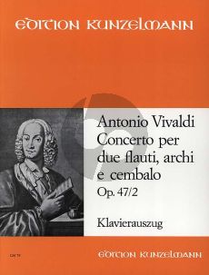 Vivaldi Konzert C-dur Opus 47 No. 2 2 Flöten-Klavier (herausgegeben von Pal Gombas)