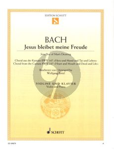 Bach Jesus bleibet meine Freude (Jesu, Joy of Man's Desiring) from BWV 147 fur Violine und Klavier (arrangiert von Wolfgang Birtel)