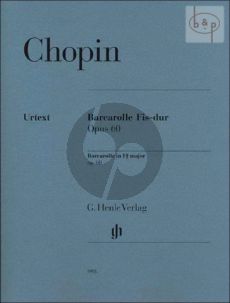 Chopin Barcarolle Fis-dur Op.60 Klavier