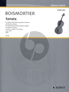 Boismortier Sonata g-minor Op.26 No.5 for Violoncello [Viola da Gamba/Bassoon] and Piano (Edited by Hugo Ruf)