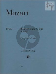 Sonate G-dur KV 283[189h] (edited by Ernst Herttrich)