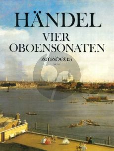 Handel 4 Sonaten HWV 357, 366, 366a, 364b Oboe und Bc (herausgeber Winfried Michel)