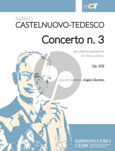 Castelnuovo-Tedesco Concerto No.3 Op.102 Violin-Piano (edited by Angelo Gilardino)