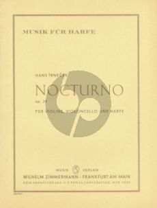 Trnecek Nocturno OP. 29 Violine-Violoncello und Harfe (Part./Stimmen)
