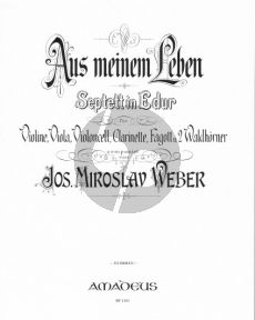 Weber Aus meinem Leben Violin-Viola-Violonc.-Klar.- 2 Horner-Fagott (Parts)