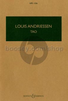 Andriessen Tao for Piano, 4 Female Voices and Ensemble (Study Score)