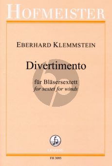 Klemmstein Divertimento Flöte-Oboe-Klar.-Basklar-Horn-Fagott (Part./Stimmen)