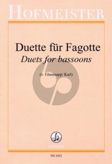 Duette fur 2 Fagotten (ed. Karl von Glasenapp)