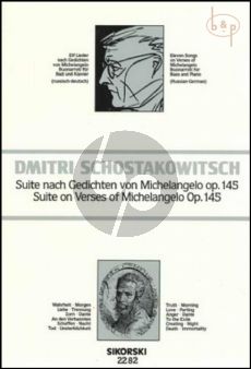 Suite Gedichten von Michelangelo Buonarroti op.145