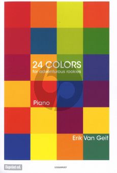 Van Geit 24 Colors for Piano Solo for Adventurous Rookies