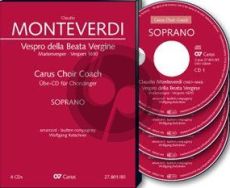 Monteverdi Vespro della Beata Vergine (Marienvespers 1610) Alt Chorstimme MP3-CD (Soli-Choir-Orch.) (Carus Choir Coach)