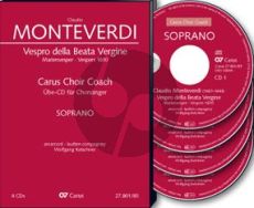 Monteverdi Vespro della Beata Vergine (Marienvespers 1610) (Soli-Choir-Orch.) Tenor Chorstimme 4 CD's