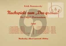 Nachspiele zum "Deo Gratias"