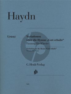 Haydn Variationen G-dur uber die Hymne "Gott erhalte" aus dem "Kaiserquartett" Hob.III:77 (edited by S.Gerlach) (Henle-Urtext)