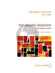 Concone Singing Bassoon - 40 Legato Studies (Emerson)