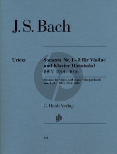 Bach 6 Sonaten Vol.1 BWV 1014-1016 Violine - Basso Continuo (Hans Eppstein (Herausgeber), Hans-Martin Theopold (Fingersatz), Karl Röhrig (Fingersatz Violine)) (Henle-Urtext)