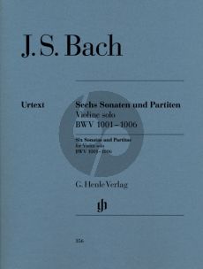 Bach 6 Sonaten-Partiten BWV 1001 - 1006 fur Violine Solo (Edited by Klaus Ronnau - Fingering by Wolfgang Schneiderhan) (Henle-Urtext)