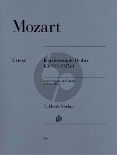 Mozart Sonate B-dur KV 333 (315c) fur Klavier (edited by Ernst Herttrich - fingering by H.M. Theopold) (Henle-Urtext)