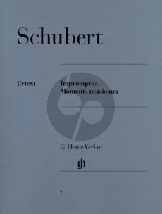 Schubert Impromptus & Moments Musicaux Klavier (Walter Gieseking) (Henle-Urtext)