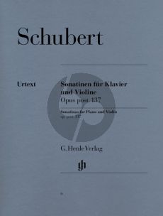 Schubert 3 Sonatinen Op. Posth. 137 Violin and Piano (edited by Gunther Henle and Karl Rohrig)