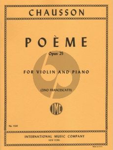 Chausson Poeme Op.25 Violin-Piano (Francescatti)