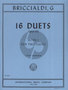 Briccialdi 16 Duets Op.132 Vol.1 2 Flutes (John Wummer)