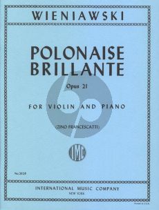Wieniawski Polonaise Brillante A-major Op.21 Violin and Piano (Zino Francescatti)