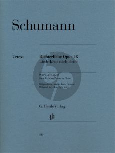 Schumann Dichterliebe Op.48 Originaltonarten Hohe Stimme / Original Keys High Voice (Kazuko Ozawa) (Henle-Urtext)