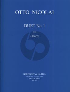 Nicolai Duet No.1 2 Horns (Kurt Janetzky)