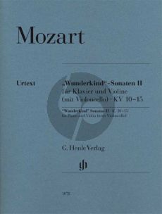 Mozart Wunderkind Sonaten Vol.2 KV 10 - 15 Violine und Klavier (edited by W.D.Seiffert) (fingering and bowing B.Schmid) (fingering piano A.Haering) (Henle-Urtext)