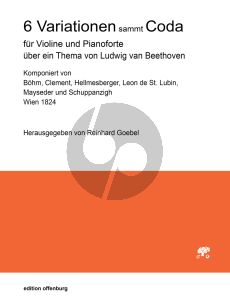 6 Variationen mit Coda über ein Thema von Ludwig van Beethoven Violine und Klavier (Reinhard Goebel)