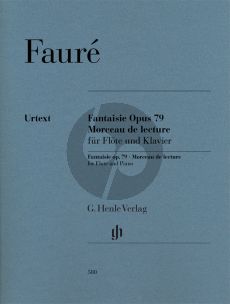 Faure Fantaisie Op.79 mit Morceau de Lecture Flute-Piano