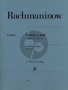 Rachmaninoff Prelude g-moll Op.23 No.5 fur Klavier (edited by Dominik Rahmer and fingering by Marc-Andre Hamelin) (Henle-Urtext)