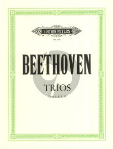 Beethoven Trios Op.3 - 8 - 9 - 25 (Vi.-Va.-Vc.) Stimmen (Peters)