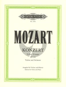 Mozart Concerto D-major KV 218 (Violin-Orch.) (piano red.) (edited by Oistrach-Weismann) (with Cadenzas of Joachim and David)