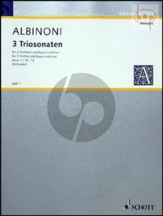 3 Triosonatas Op.1 No.10 - 12 2 Violinen-Bc