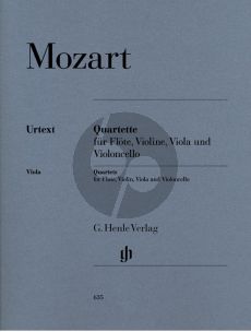 Mozart Quartette KV 285 - 285a- 285b[Anh.171]- 298) (Parts) (edited by Hendrik Wiese) (Henle-Urtext)