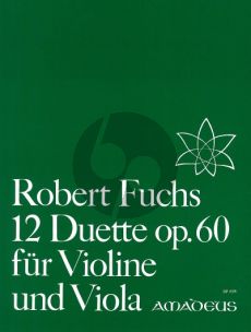 Fuchs 12 Duette Op.60 Violine und Viola (Stimmen) (Bernhard Pauler)