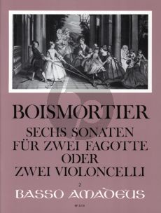 Boismortier 6 Sonaten Op.14 fur 2 Bassoons or Violoncellos Spielpartitur (edited by Yvonne Morgan)