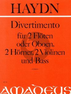 Haydn Divertimento D-dur Hob.II:8 2 Fl.- 2 Horner [D]- 2 Vi.-Bass (Stimmen) (Bernhard Pauler)