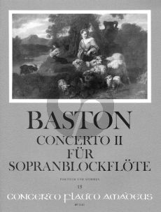 Baston Concerto No.2 C-dur (Sopranblockfote-2 Vi-Va-Bc) (Part./Stimmen)