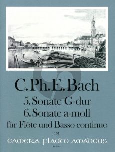 Bach Sonate No.5 G-dur (WQ 127) - Sonate No.6 a-moll (WQ 128) Flöte-Bc (Manfredo Zimmermann)