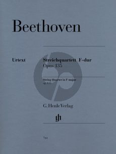 Beethoven Streichquartett F-dur Op.135 (Stimmen) (Rainer Cadenbach) (Henle-Urtext)