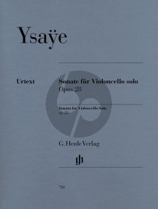 Ysaye Sonate Op.28 Violoncello solo (Bellisario) (Henle-Urtext)