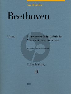 Beethoven am Klavier (9 bekannte Originalstücke)