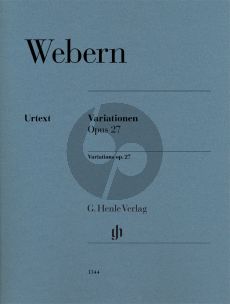 Webern Variations Op.27 for Piano
