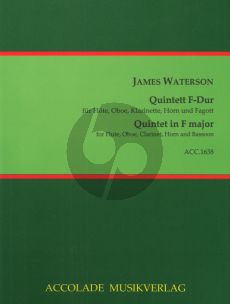 Waterson Quintet F-major Flute-Oboe-Clar.-Horn-Bassoon (Score/Parts)